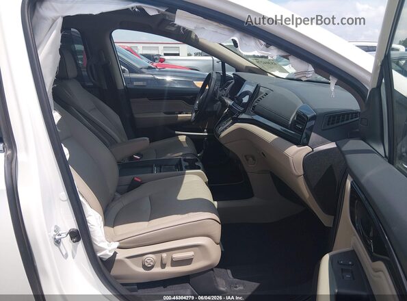 5FNRL6H9XNB058453 2022 HONDA ODYSSEY White Widok wnętrza z przodu