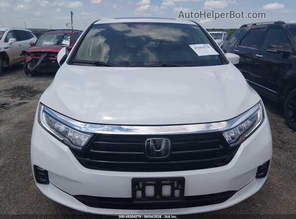 5FNRL6H9XNB058453 2022 HONDA ODYSSEY White Widok wnętrza z tyłu