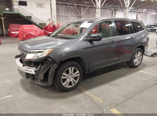 5FNYF5H11HB007922 2017 HONDA PILOT Gray წინა მარცხენა ხედი სამი მეოთხედიდან