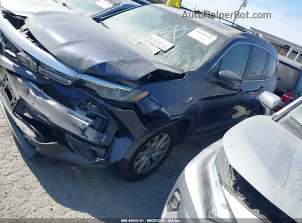 5FNYF5H16KB001475 2019 HONDA PILOT Blue Front left