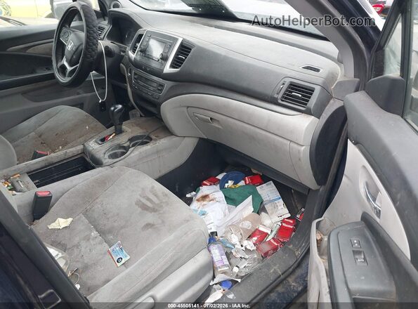 5FNYF5H16KB001475 2019 HONDA PILOT Blue Front interior view