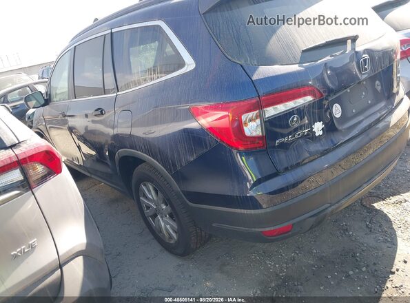 5FNYF5H16KB001475 2019 HONDA PILOT Blue Rear left