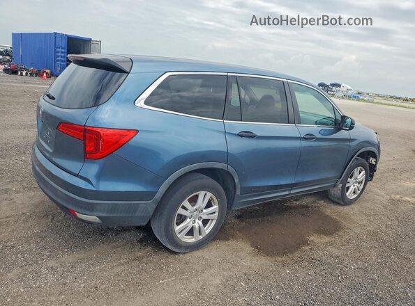 5FNYF5H18JB010029 2018 HONDA PILOT Blue Rear right