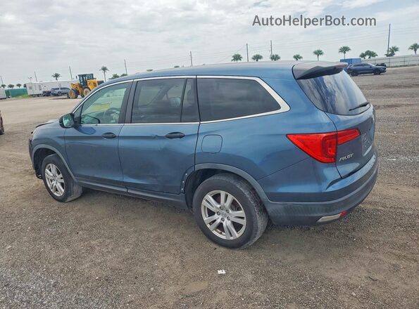 5FNYF5H18JB010029 2018 HONDA PILOT Blue Rear left