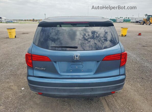 5FNYF5H18JB010029 2018 HONDA PILOT Blue Rear view