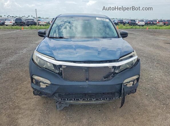 5FNYF5H18JB010029 2018 HONDA PILOT Blue Front view