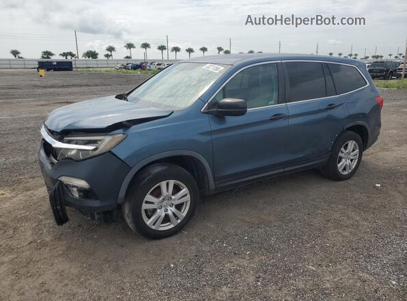 5FNYF5H18JB010029 2018 HONDA PILOT Blue 360 interior view