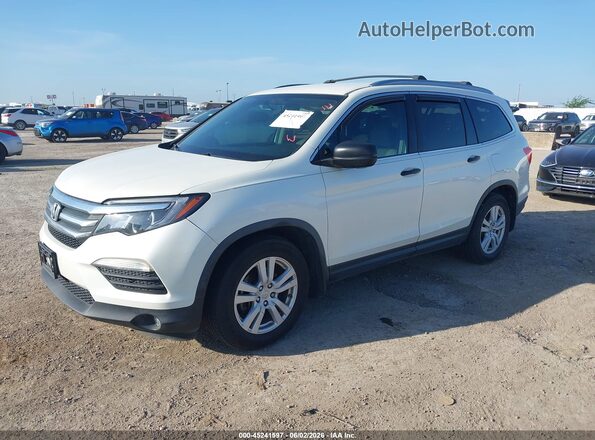 5FNYF5H19HB038593 2017 HONDA PILOT Белый Передняя левая четверть