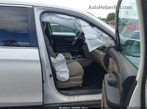 5FNYF5H30KB013171 2019 HONDA PILOT White წინა სალონის ხედი