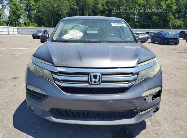 5FNYF5H32HB005436 2017 HONDA PILOT Gray Front view