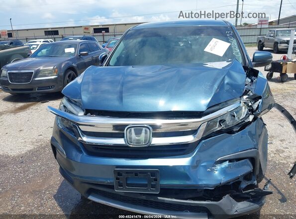 5FNYF5H33KB046634 2019 HONDA PILOT Blue Widok zestawu wskaźników