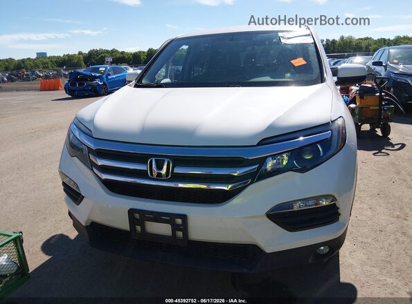 5FNYF5H35JB014282 2018 HONDA PILOT White Вид щитка приладів