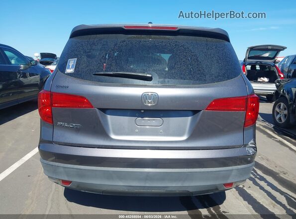5FNYF5H35JB014735 2018 HONDA PILOT Gray 