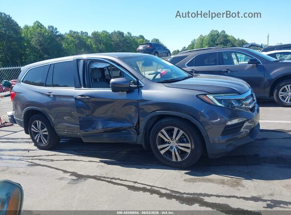 5FNYF5H35JB014735 2018 HONDA PILOT Gray 