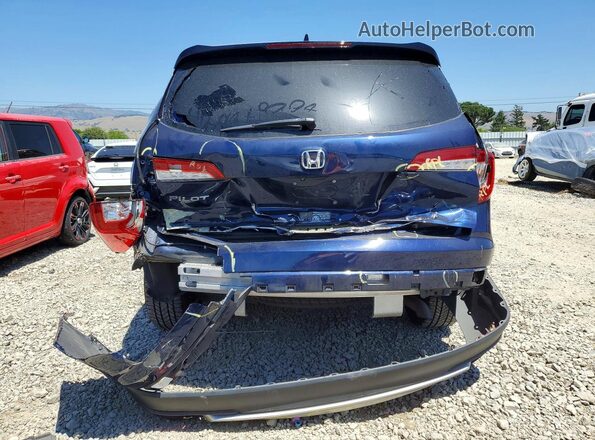 5FNYF5H35LB020568 2020 HONDA PILOT Blue Rear view