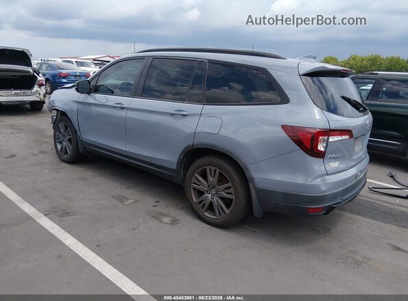 5FNYF5H36NB031713 2022 HONDA PILOT Gray Trasero izquierdo