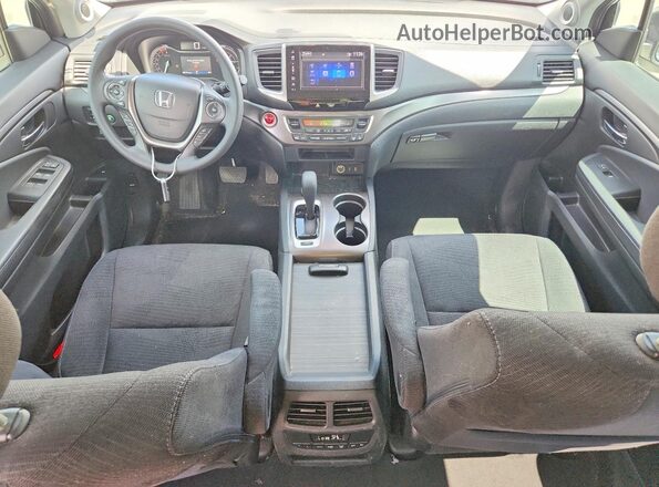 5FNYF5H37JB009309 2018 HONDA PILOT White Առջևի վահանակի տեսք