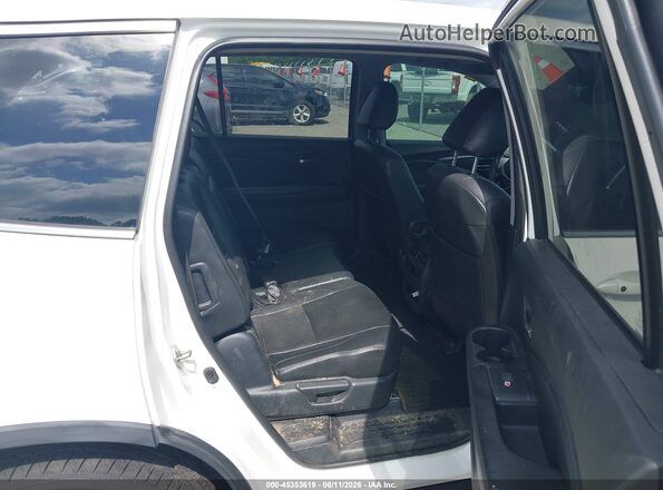 5FNYF5H37JB024084 2018 HONDA PILOT White Widok naklejki z numerem VIN