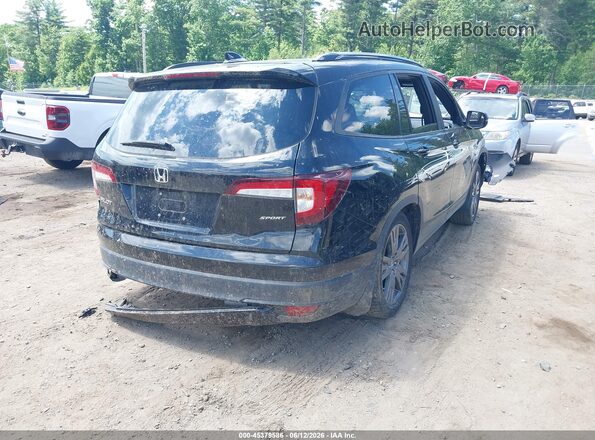 5FNYF5H37NB019196 2022 HONDA PILOT Black Հետևի աջ