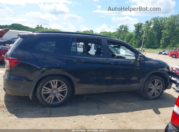 5FNYF5H37NB019196 2022 HONDA PILOT Black Սալոնի հետևի տեսք