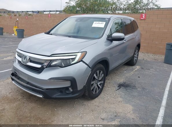 5FNYF5H3XMB022284 2021 HONDA PILOT Silver წინა მარცხენა ხედი სამი მეოთხედიდან
