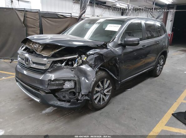 5FNYF5H43KB015375 2019 HONDA PILOT Серый Передняя левая четверть