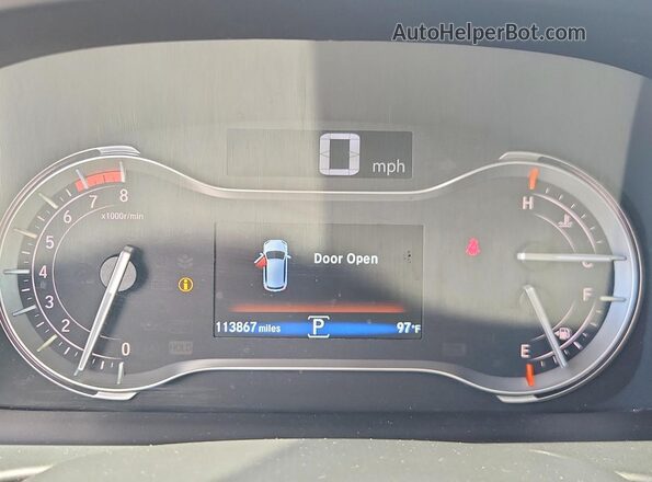 5FNYF5H51JB010067 2018 HONDA PILOT Gray Instrument cluster view