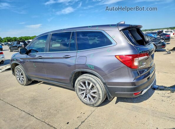 5FNYF5H52MB046130 2021 HONDA PILOT Gray Trasero izquierdo