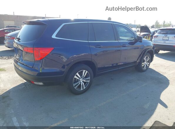 5FNYF5H54JB014467 2018 HONDA PILOT Синий Задняя правая четверть