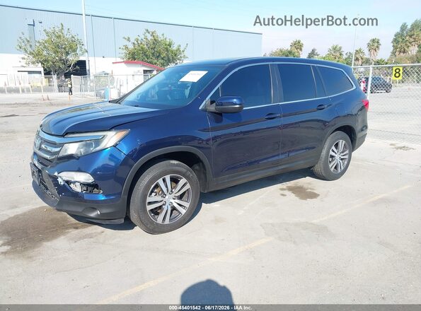 5FNYF5H54JB014467 2018 HONDA PILOT Синий Передняя левая четверть