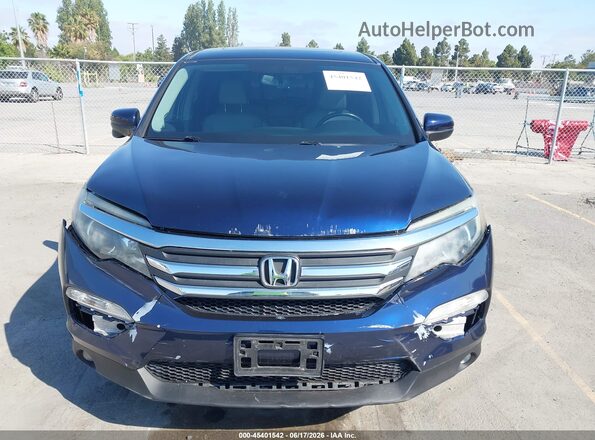 5FNYF5H54JB014467 2018 HONDA PILOT Синий Вид спереди