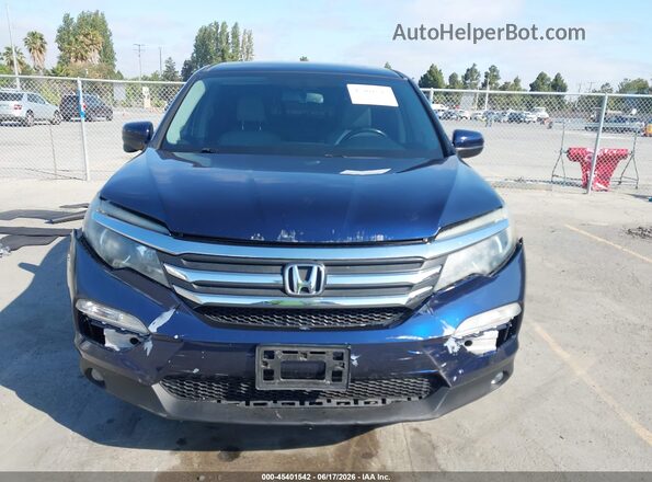 5FNYF5H54JB014467 2018 HONDA PILOT Синий Вид щитка приборов