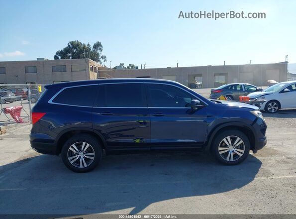 5FNYF5H54JB014467 2018 HONDA PILOT Синий Вид задней части салона