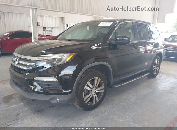 5FNYF5H55HB038514 2017 HONDA PILOT Черный Передняя левая четверть