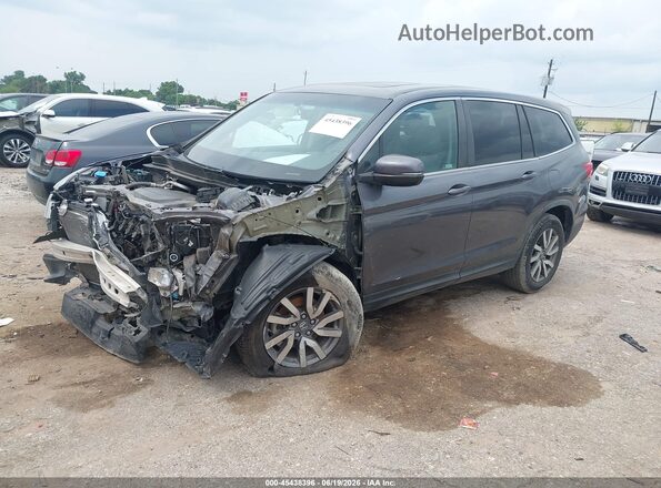 5FNYF5H55KB019520 2019 HONDA PILOT Серый Передняя левая четверть