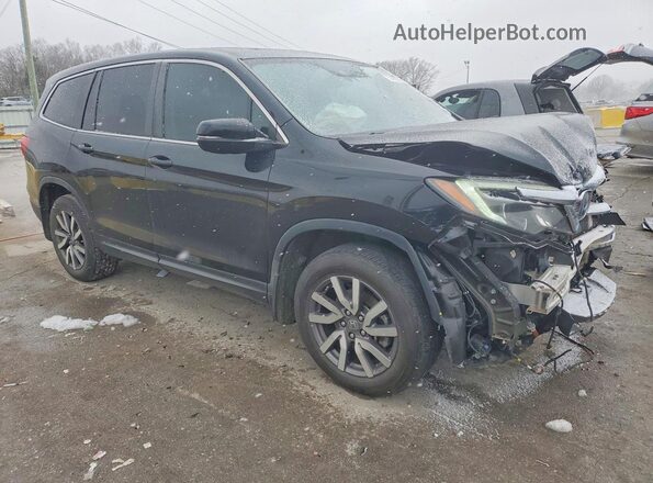 5FNYF5H55LB013640 2020 HONDA PILOT Черный Передняя правая четверть
