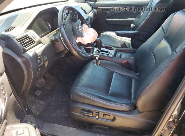 5FNYF5H56KB030221 2019 HONDA PILOT Black Front interior view