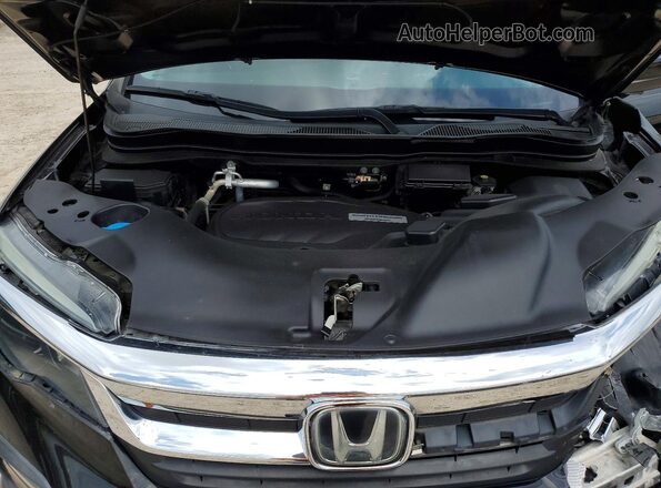 5FNYF5H56KB030221 2019 HONDA PILOT Black Engine compartment view