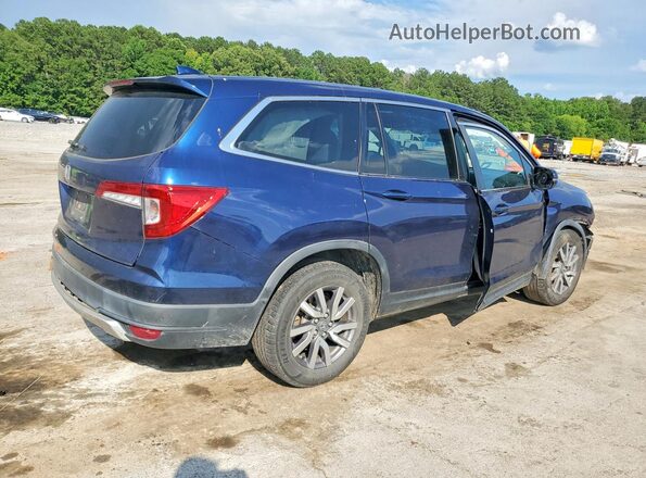 5FNYF5H56KB036553 2019 HONDA PILOT Blue Trasero derecho
