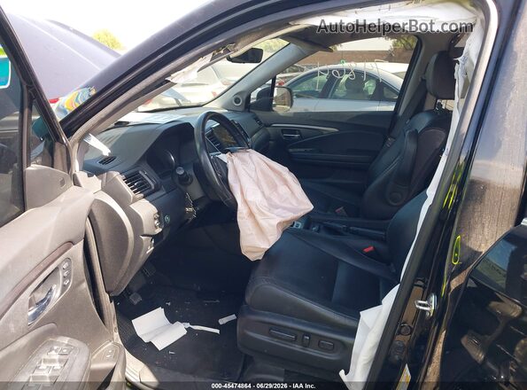 5FNYF5H56LB018510 2020 HONDA PILOT Black Front interior view