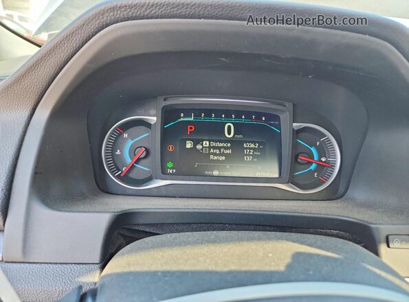 5FNYF5H57KB035752 2019 HONDA PILOT Синий Вид щитка приборов