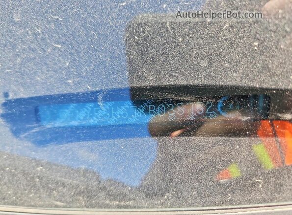 5FNYF5H57KB035752 2019 HONDA PILOT Синий Вид наклейки с VIN-кодом