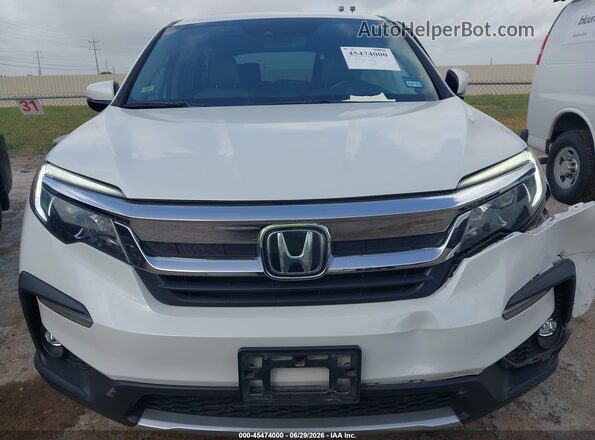 5FNYF5H57LB020489 2020 HONDA PILOT White Widok zestawu wskaźników