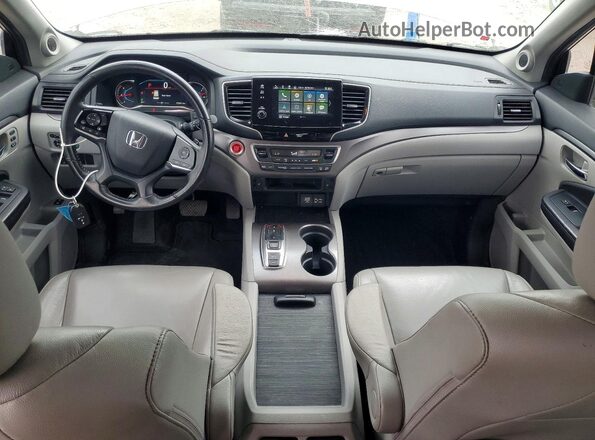 5FNYF5H57MB011227 2021 HONDA PILOT Silver Dashboard view