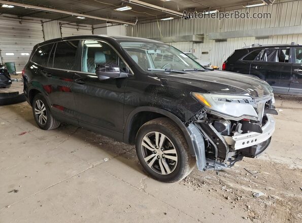 5FNYF5H58JB020000 2018 HONDA PILOT Black Передня права чверть