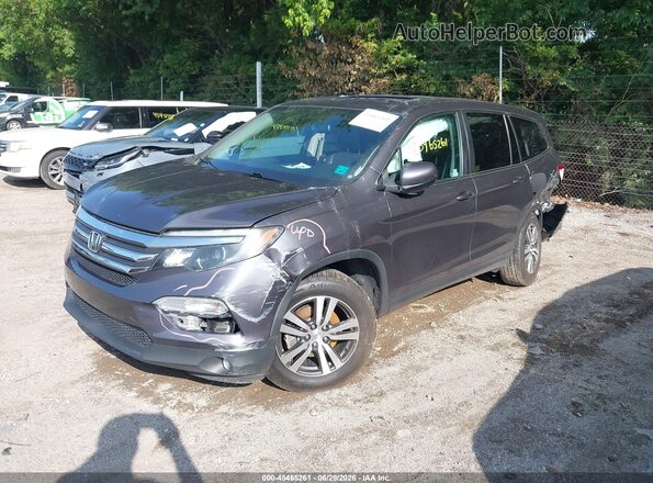 5FNYF5H58JB030865 2018 HONDA PILOT Серый Передняя левая четверть