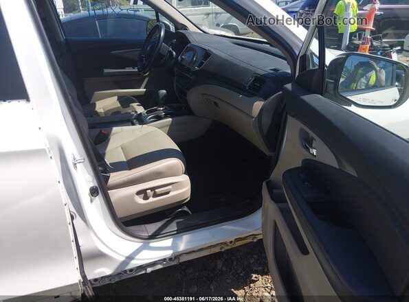 5FNYF5H58KB039440 2019 HONDA PILOT White Widok wnętrza z przodu