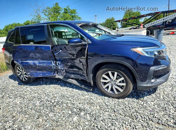 5FNYF5H58LB007010 2020 HONDA PILOT Blue Delantero derecho