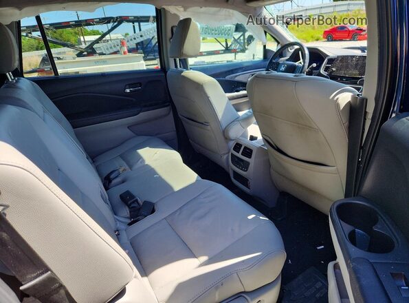 5FNYF5H58LB007010 2020 HONDA PILOT Blue Vista interior trasera