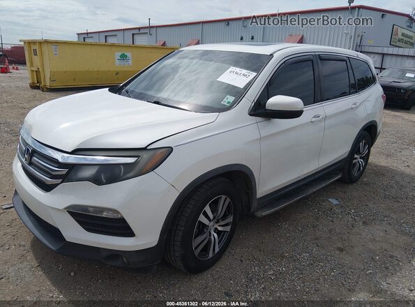 5FNYF5H59JB000290 2018 HONDA PILOT Белый Передняя левая четверть
